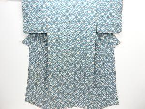 アンティーク　錦紗花蝶模様着物